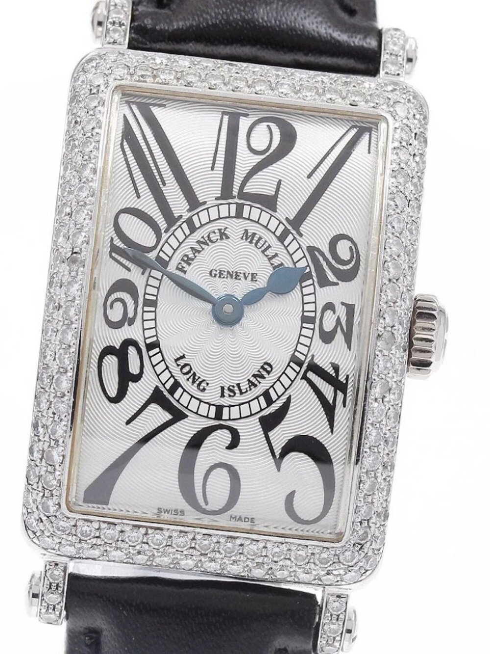 FRANCK MULLER Long Island 902QZD Diamond Bezel Silver Dial Quartz Ladies_930412